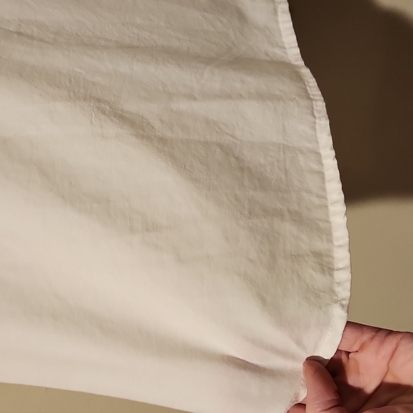 ❤️ NWOT! FREE PEOPLE BELL SLEEVE POPLIN BLOUSE / TOP, WHITE, LARGE - Picture 9 of 11